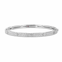Roberto Coin 18K White Gold Pave Diamond Bangle Bracelet