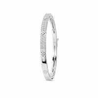 Roberto Coin 18K White Gold Pave Diamond Bangle Bracelet