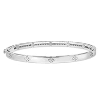 Roberto Coin 18K White Gold Pave Diamond Bangle Bracelet
