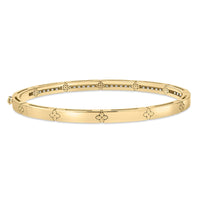 Roberto Coin 18K Yellow Gold Love In Verona Pave Diamond Bangle Bracelet