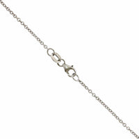 18K White Gold Round Diamond Halo Pendant