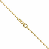 18K Yellow Gold Bezel Set Diamond Cross Pendant