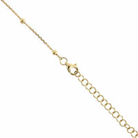 14K Yellow Gold Diamond Cross Pendant