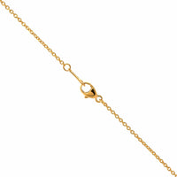 18K Yellow Gold Diamond Cross Pendant Necklace