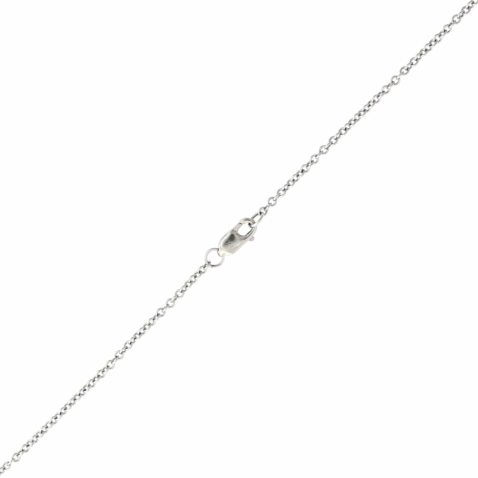 Eclat Jewels Platinum Diamond Cross Pendant Necklace