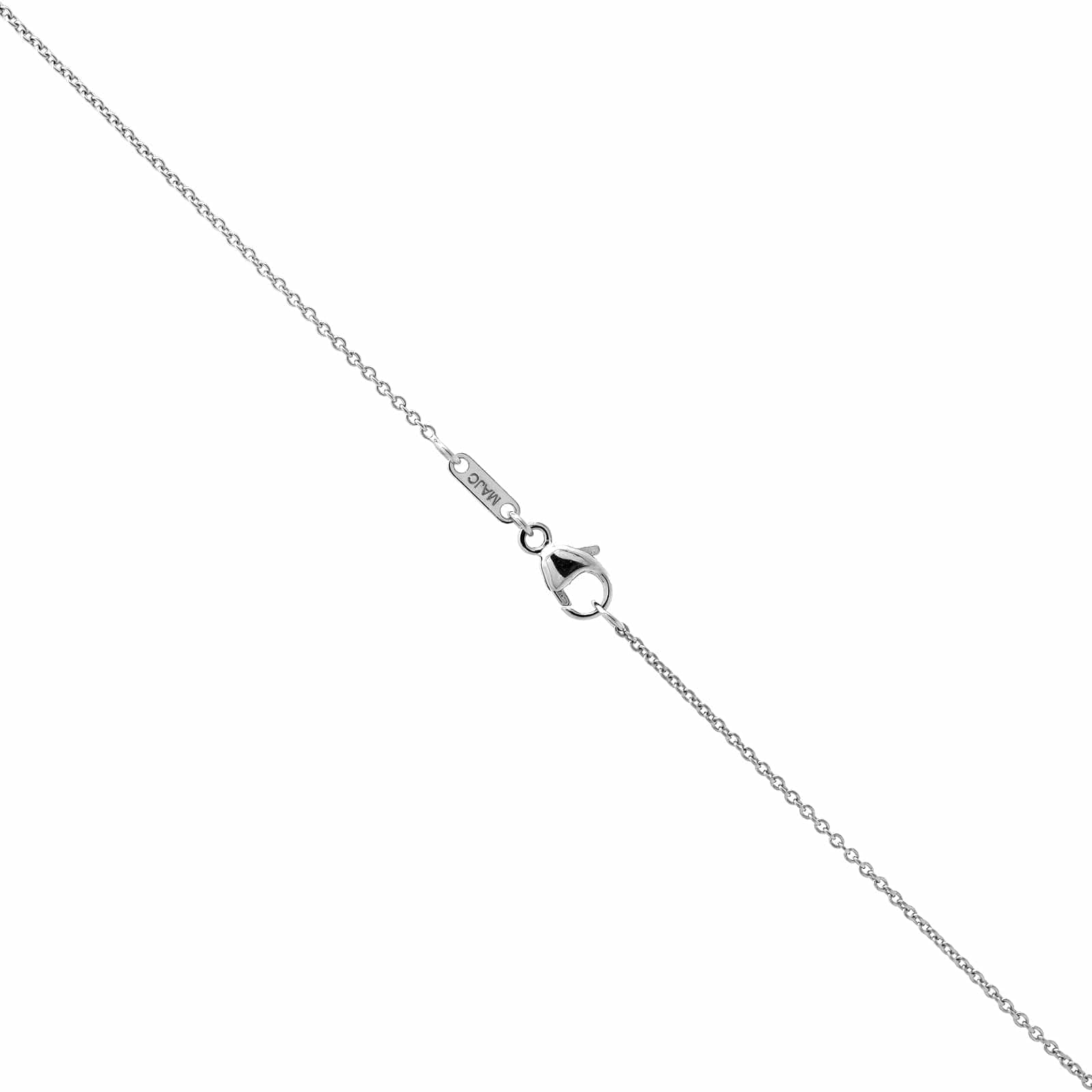 Platinum Diamond Cross Pendant Necklace