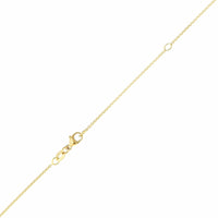 18K Yellow Gold Diamond Cross Pendant Necklace