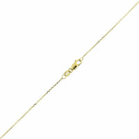 18K Yellow Gold Black Enamel and Diamond Cross Necklace
