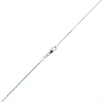 18K White Gold Black Enamel and Diamond Cross Necklace