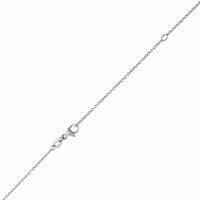 Platinum Round Diamond Cross Pendant Necklace