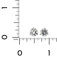 14K White Gold 3.00CTW Diamond Stud Earrings