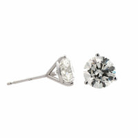 14K White Gold 2.40CTW Diamond Stud Earrings