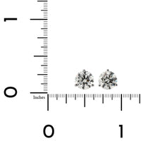 14K White Gold 2.40CTW Diamond Stud Earrings
