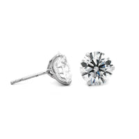 18K White Gold 6CTW Diamond Stud Earrings