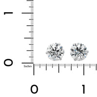 18K White Gold 6CTW Diamond Stud Earrings