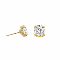 18K Yellow Gold 5.01CTW Diamond Stud Earrings