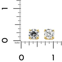 18K Yellow Gold 5.01CTW Diamond Stud Earrings
