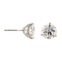18K White Gold 6CTW Diamond Stud Earrings