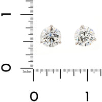 18K White Gold 6CTW Diamond Stud Earrings