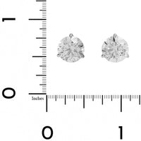 18K White Gold 5CTW Diamond Stud Earrings