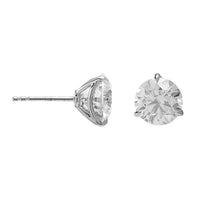 18K White Gold 5CTW Diamond Stud Earrings