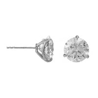 18K White Gold 6CTW Diamond Stud Earrings