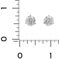 18K White Gold 4CTW Diamond Stud Earrings