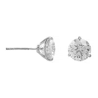 18K White Gold 4CTW Diamond Stud Earrings