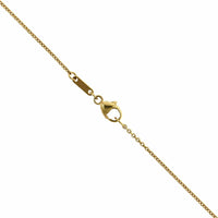 18K Yellow Gold Pear Shape Emerald Pendant