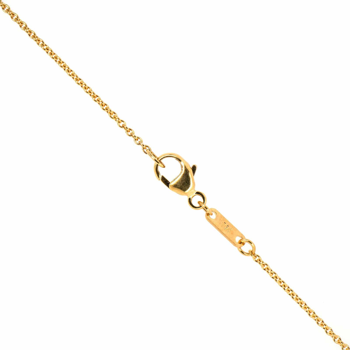 18K Yellow Gold & Platinum Diamond & Emerald Pendant Necklace