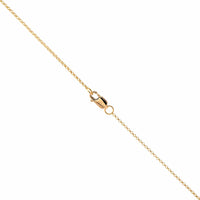 18K Yellow Gold Oval Emerald and Diamond Halo Pendant Necklace