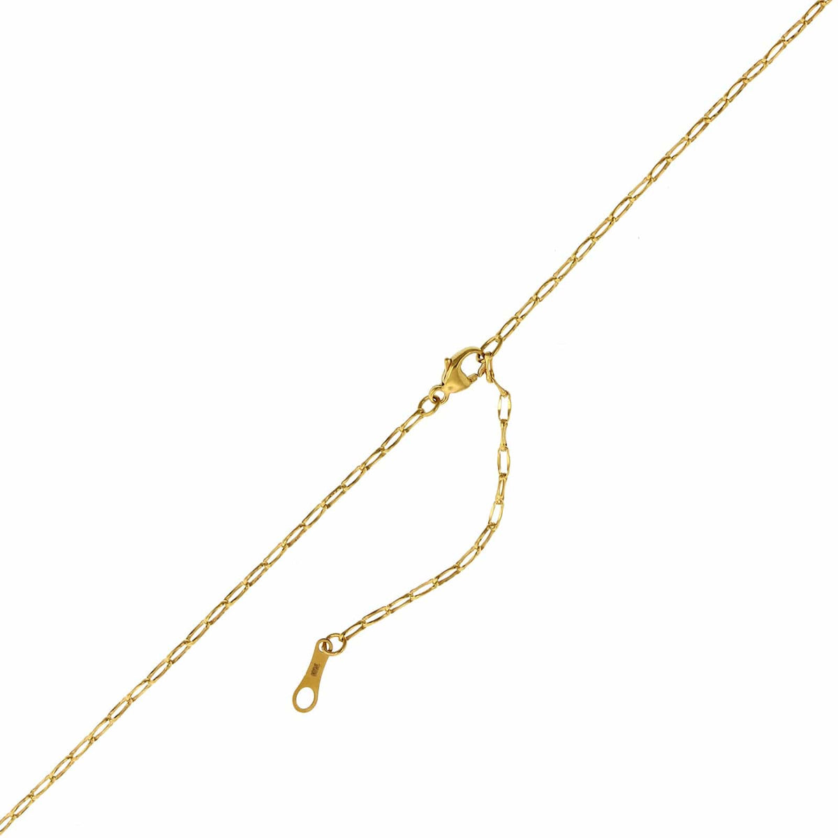18K Yellow Gold Emerald and Diamond Necklace