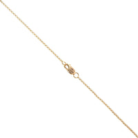 14K Yellow Gold Oval Emerald and Diamond Halo Necklace