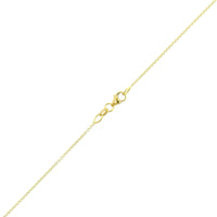18K Yellow Gold Emerald and Diamond Halo Necklace