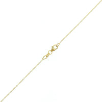 18K Yellow Gold Emerald and Diamond Halo Necklace