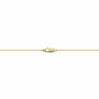 14K Yellow Gold Oval Emerald and Diamond Necklace