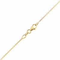18K Yellow Gold Emerald and Diamond Halo Necklace