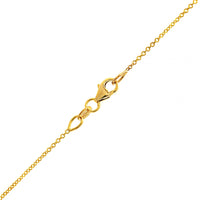 18K Yellow Gold Oval Emerald and Diamond Halo Pendant Necklace