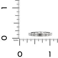 Platinum Semi Bezel Set Diamond Eternity Band