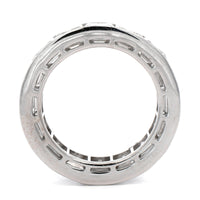 18K White Gold Carre Cut Diamond Eternity Band