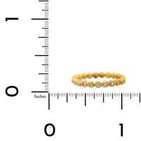 Suzy Landa 18K Yellow Gold Bead Set Diamond Eternity Band