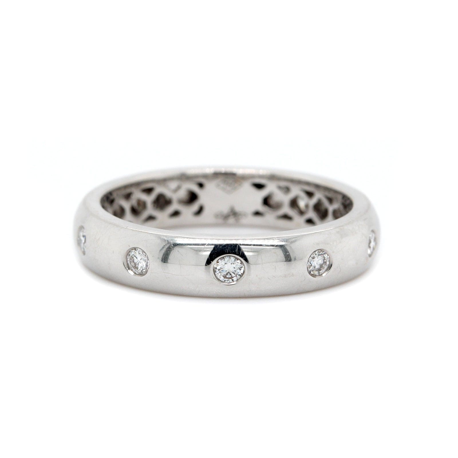 18K White Gold 4mm Diamond Eternity Band