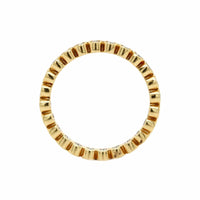 18K Yellow Gold Bezel Set Diamond Eternity Band