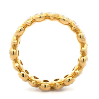 18K Yellow Gold Pear Shaped Diamond Eternity Band