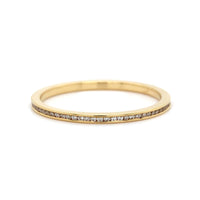 18K Rose Gold Channel Set Diamond Eternity Band