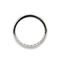 18K White Gold Channel Set Baguette Diamond Eternity Band