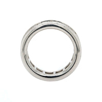 Platinum Channel Set Baguette Diamond Eternity Band