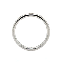 Platinum Channel Set Princess Cut Diamond Eternity Band