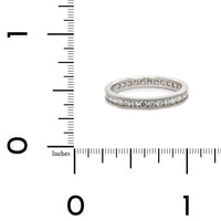 Platinum Channel Set Round Diamond Eternity Band