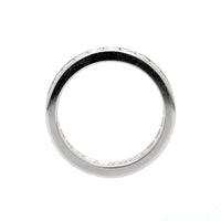18K White Gold Channel Set Princess Cut Diamond Eternity Band